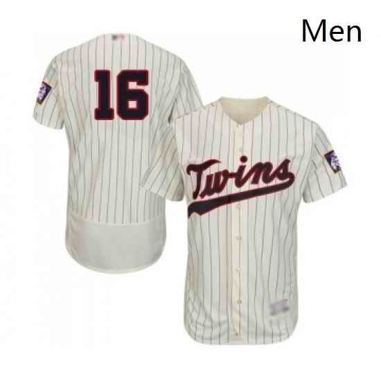 Mens Minnesota Twins 16 Jonathan Schoop Cream Alternate Flex Base Authentic Collection Baseball Jersey